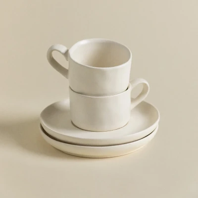 lot de 2 tasses a cafe 10 cl avec soucoupe belvere Idées cadeaux déco pour tous les budgets
