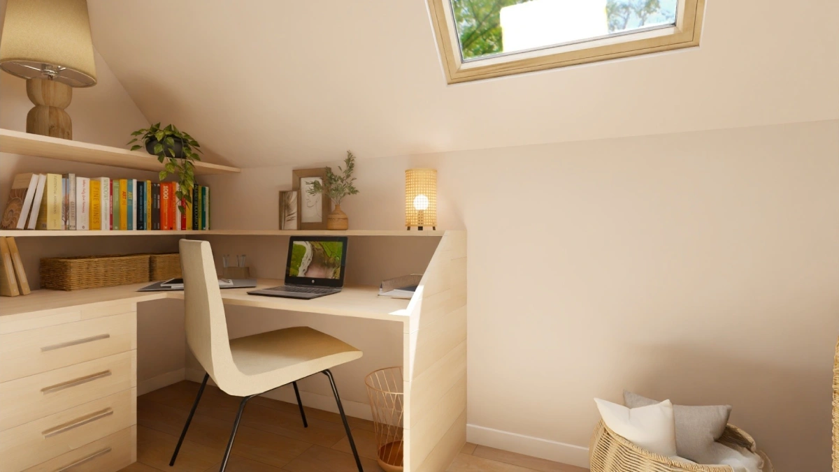 projet 3d bureau en angle sur mesure Réalisations