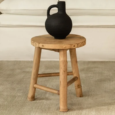 tabouret bas en bambou Idées cadeaux déco pour tous les budgets