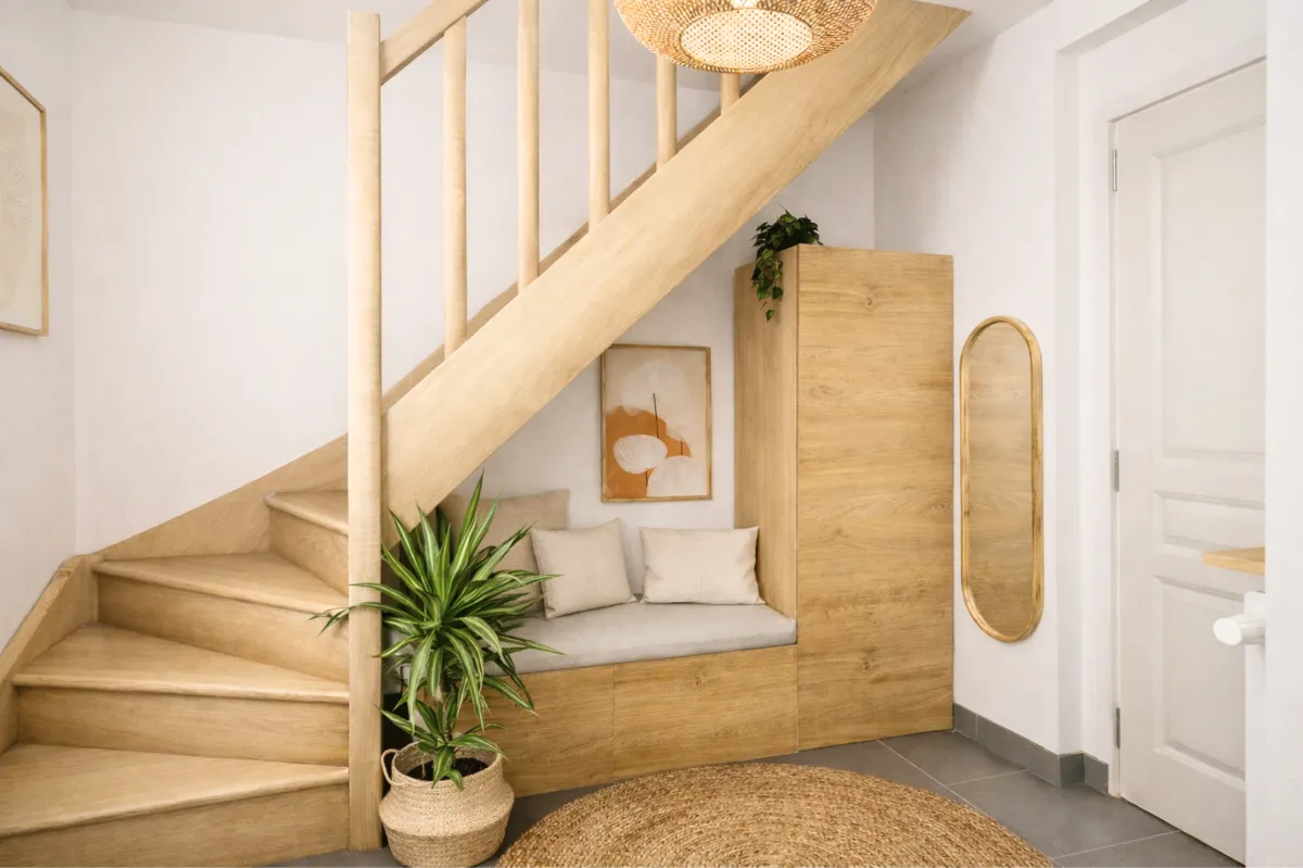 Projet client entree decoration accueillante et chaleureuse Accueil