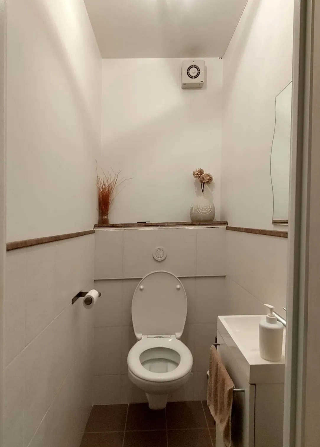 conseil deco toilettes avant travaux de renovation Projet client - CONSEIL DECO Toilettes ambiance naturelle et végétale