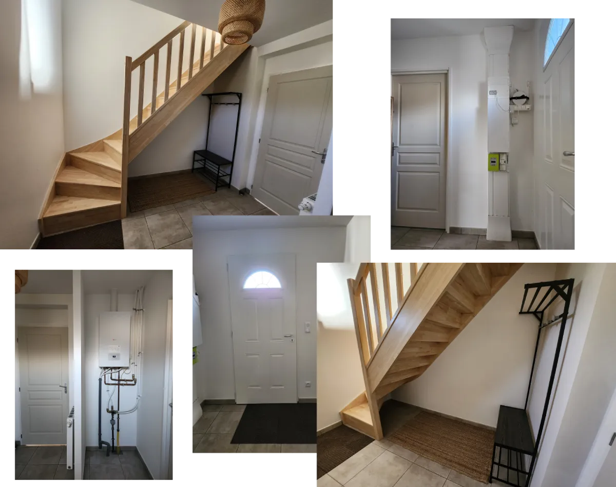 photos avant amenagement et decoration Projet client - Une entrée accueillante et chaleureuse