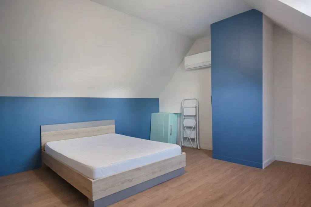 projet chambre travaux en cours de realisation 2 Projet client - Une chambre bleue naturelle et apaisante