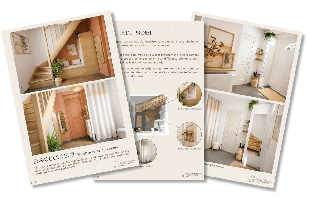 extrait dossier client projet conception 3d formule signature Conception 3D intérieur