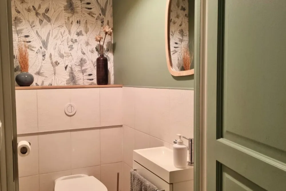 14 Projet client - CONSEIL DECO Toilettes ambiance naturelle et végétale